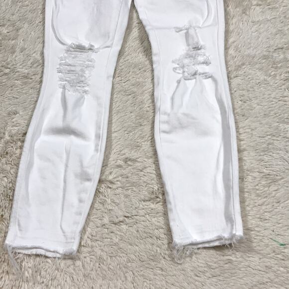 L'Agence Margot Japanese Denim High Rise Skinny Leg Jean Blanc White Resort - Picture 3 of 12